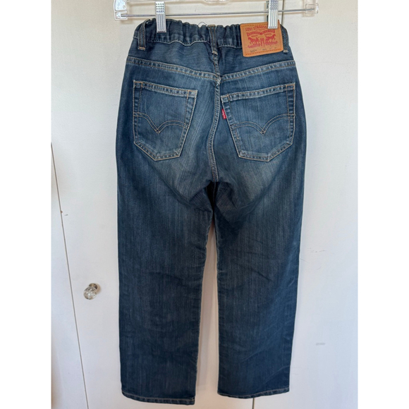 Boys Levi's 505 Regular Fit Blue Jeans Size 14 - Picture 4 of 8